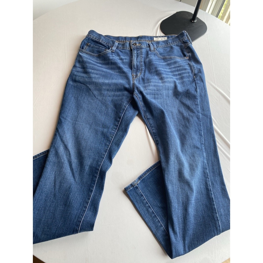Cremieux Premium Denim Mens 36x32 Blue Jeans Slim Fit Stretch Made in Mexico
